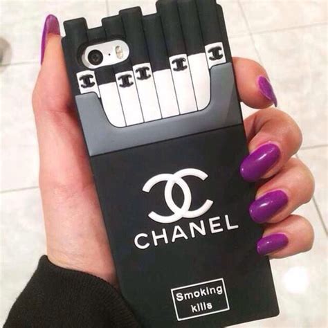 chanel cigarette cell phone case|chanel phone case folio.